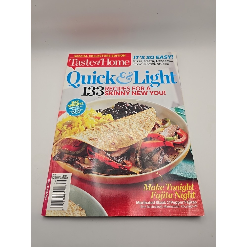 Taste of‎ Home Quick & Light 2014.      133 Recipes For A Skinny You